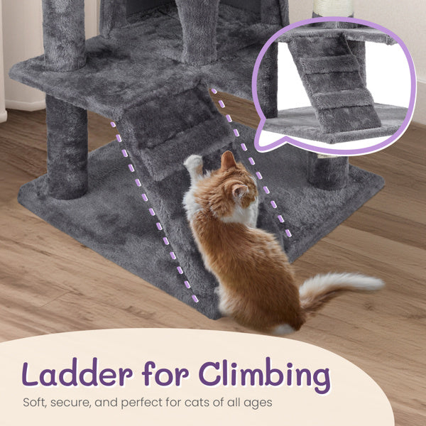 53-Inch Multi-Level Cat Tree Condo