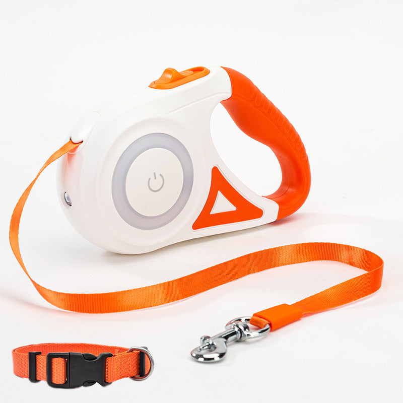 Retractable Dog Leash with Optional Collar