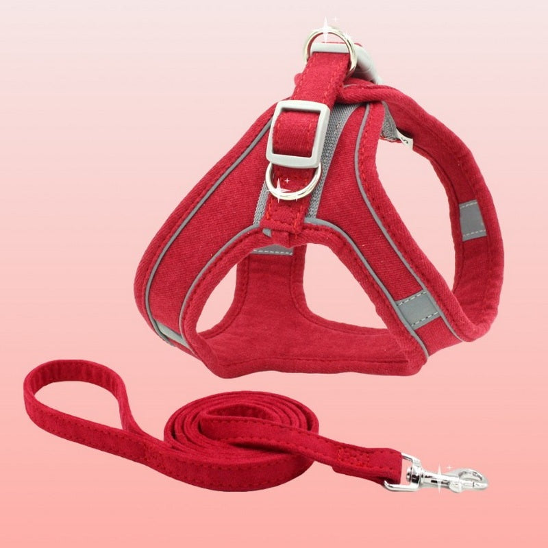 Vest-Style Cat Harness with Leash
