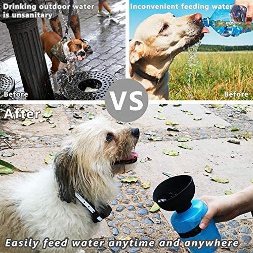 Pet Outdoor Foldable Travel Water Bottle – 2-in-1 Dispenser & Bowl