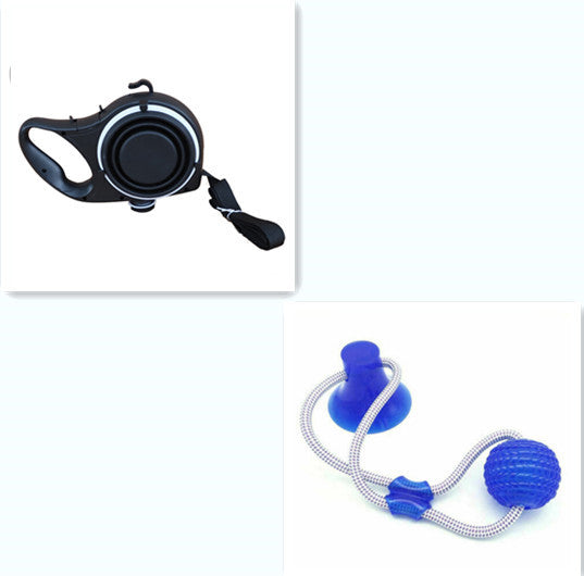 3-in-1 Dog Leash Set with Water Bottle & Bowl