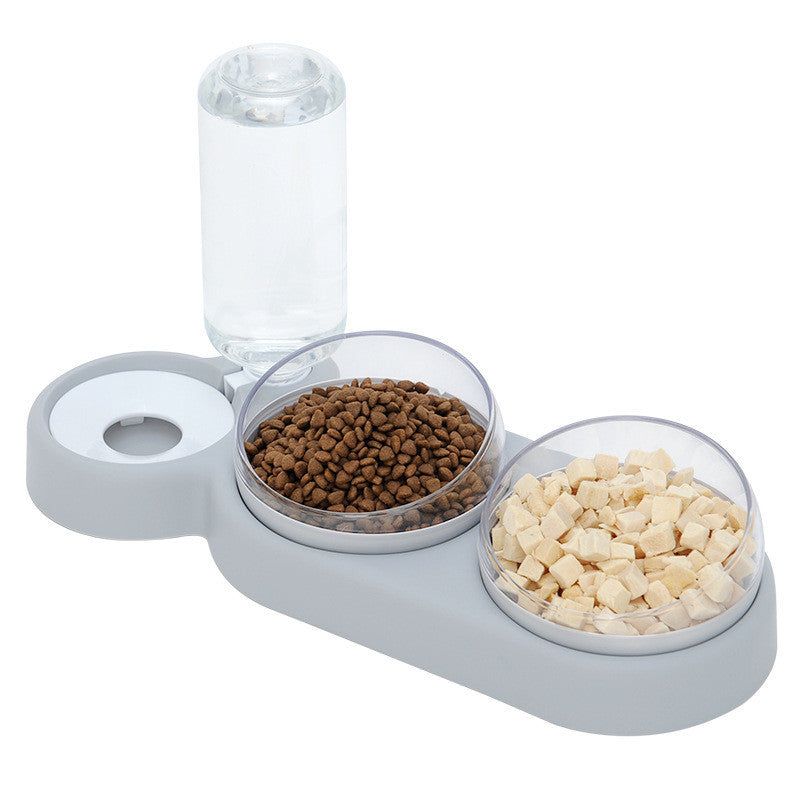 Automatic Pet Bowl Feeder with Water Fountain