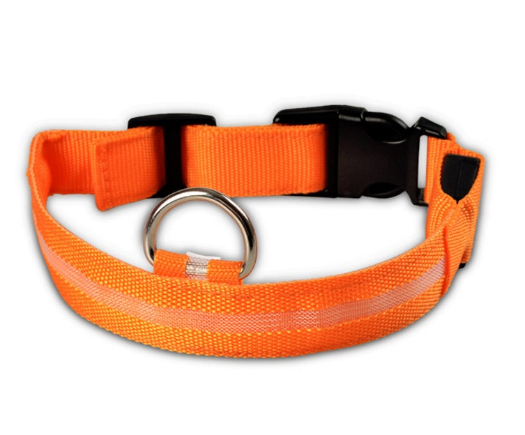 LED Light-Up Nylon Collar