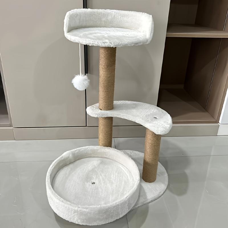 Multi-layer Cat Tree with Scratching Post & Toy Ball