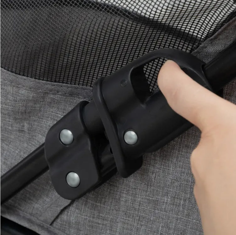Foldable Pet Stroller for Small Dogs & Cats