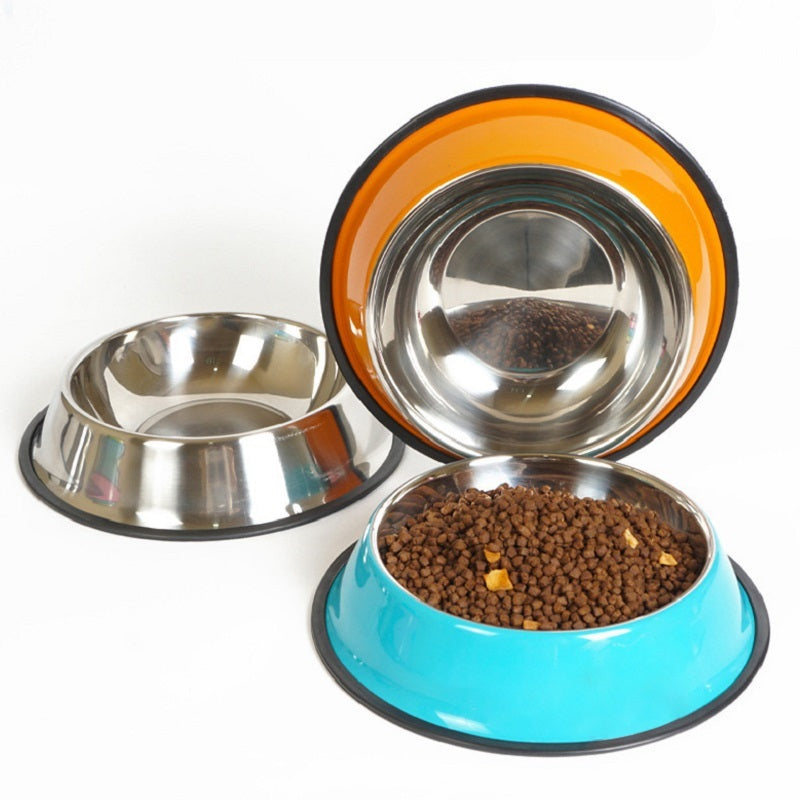 Dual Use Stainless Steel Pet Bowl