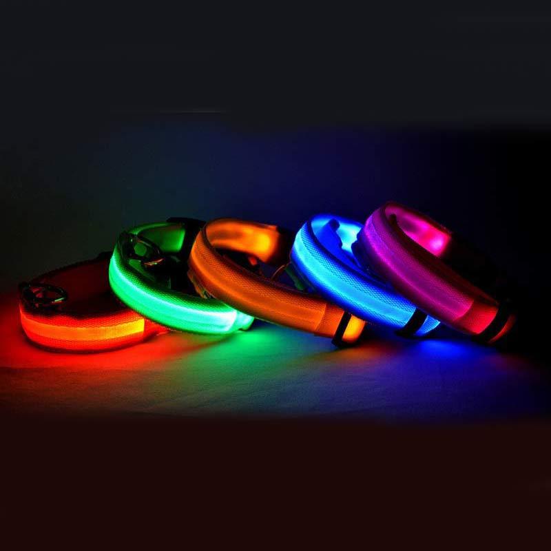 LED Light-Up Nylon Collar