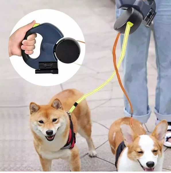 Dual Retractable Dog Leash
