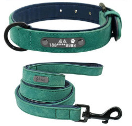 Custom Leather Dog ID Collar