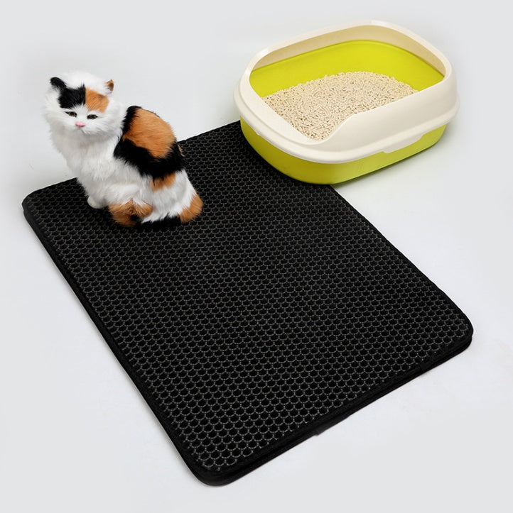 Double-Layer Cat Litter Mat