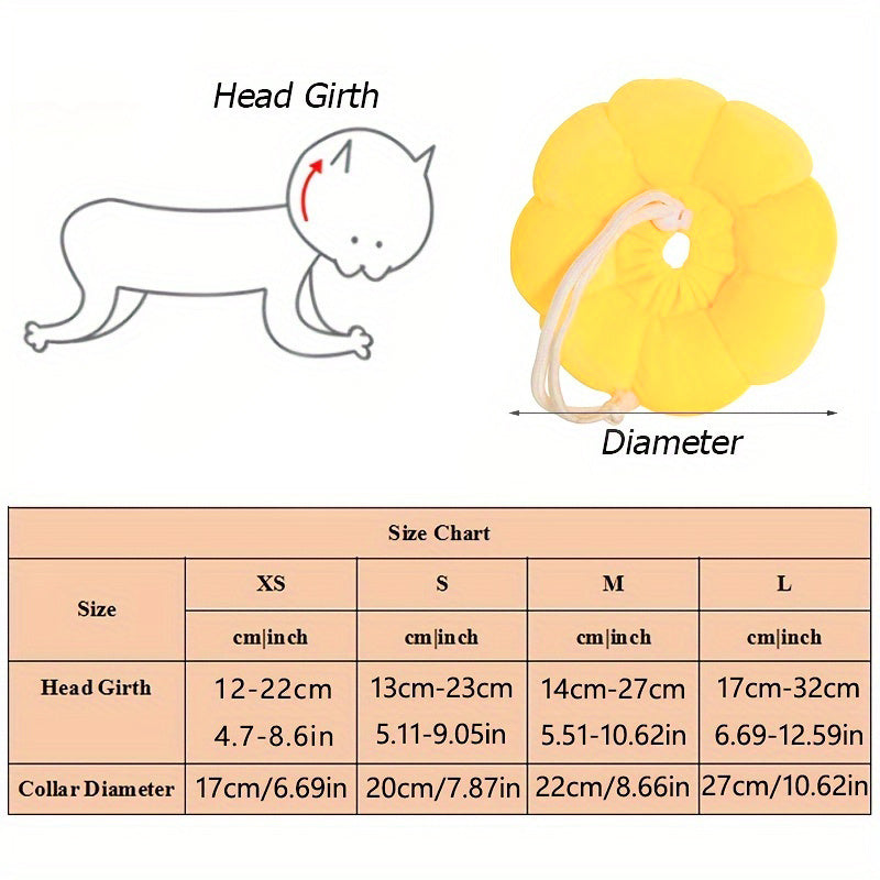 Cute Sunflower Recovery Collar