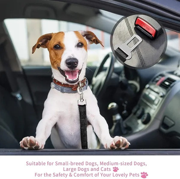 2-Pack Adjustable Pet Car Seatbelt
