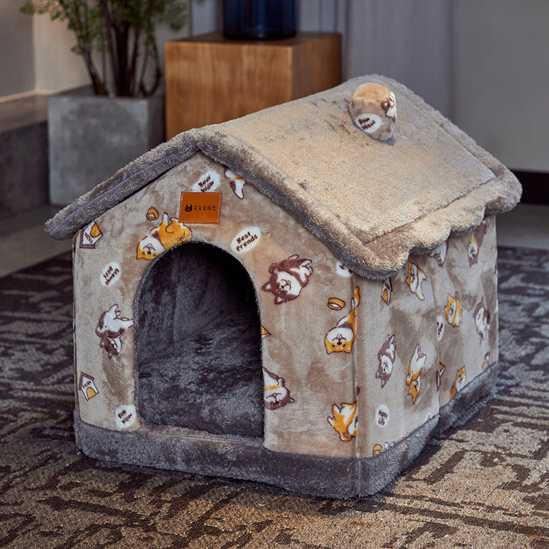 Foldable Winter Pet Villa
