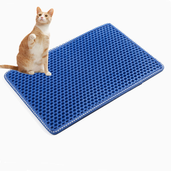 Double-Layer Rice Cat Litter Mat
