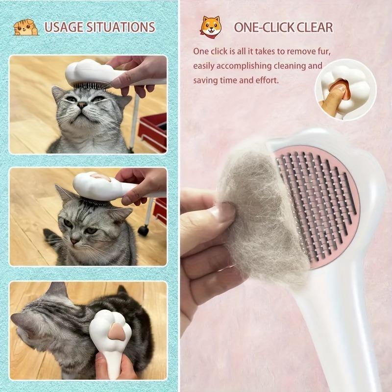Paw-Shaped Massage Hair Removal Comb