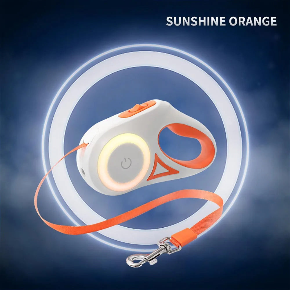 Retractable Pet Leash with LED Light