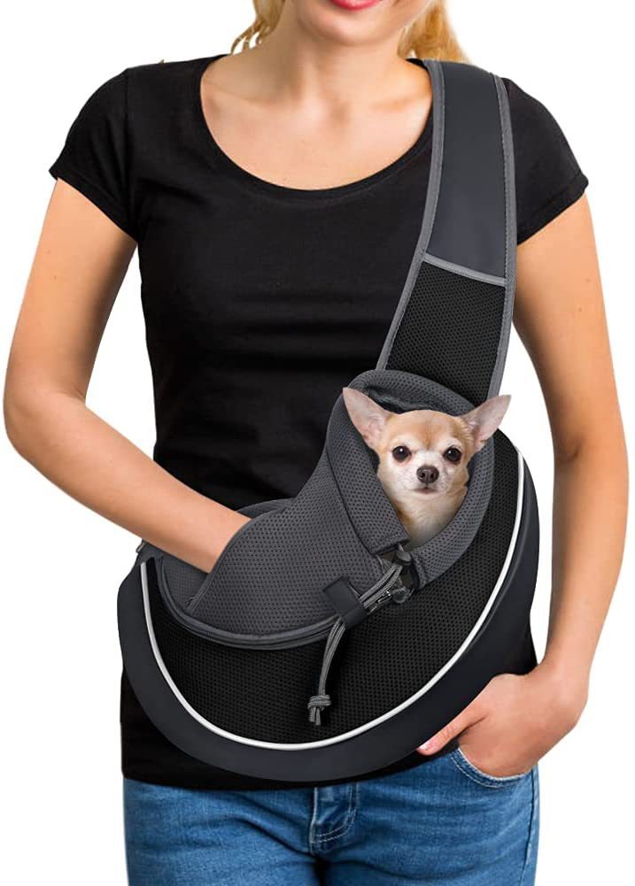 Crossbody Pet Carrier Bag for Small Dogs & Cats