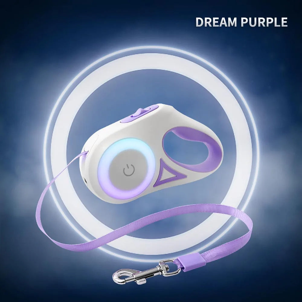 Retractable Pet Leash with LED Light