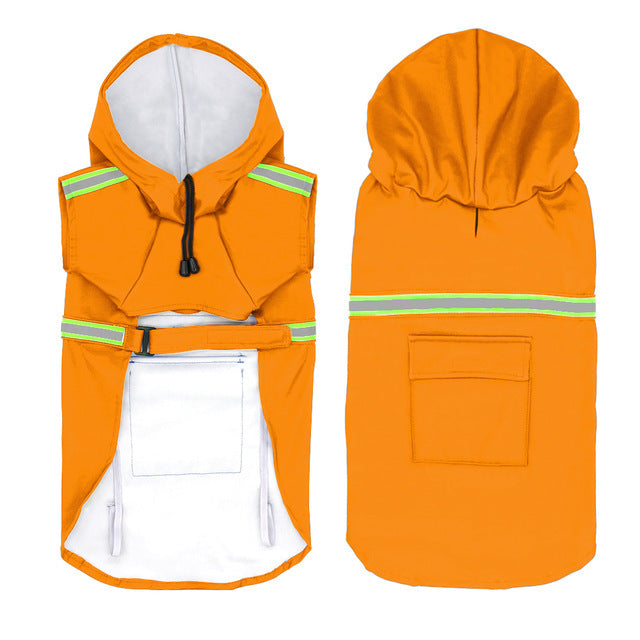 Waterproof Reflective Dog Raincoat with Pocket