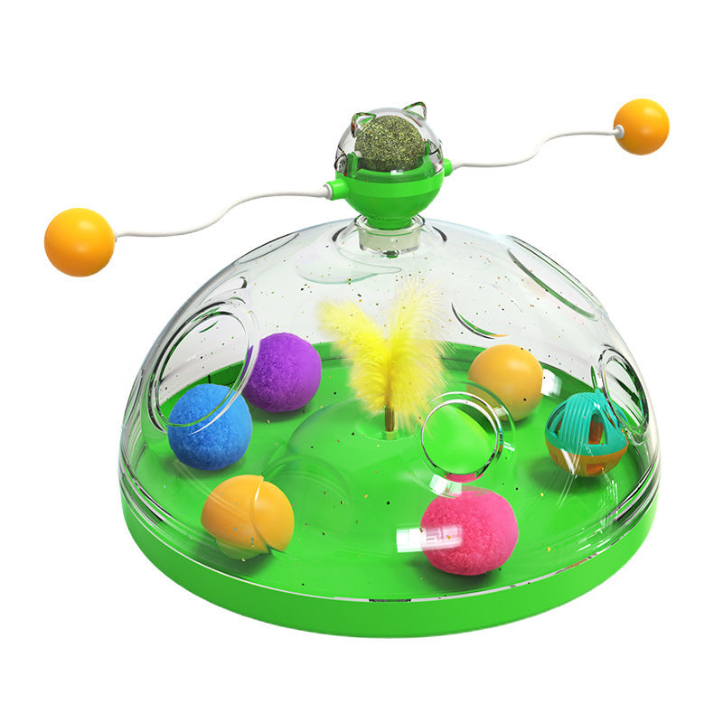 Interactive Windmill Cat Toy