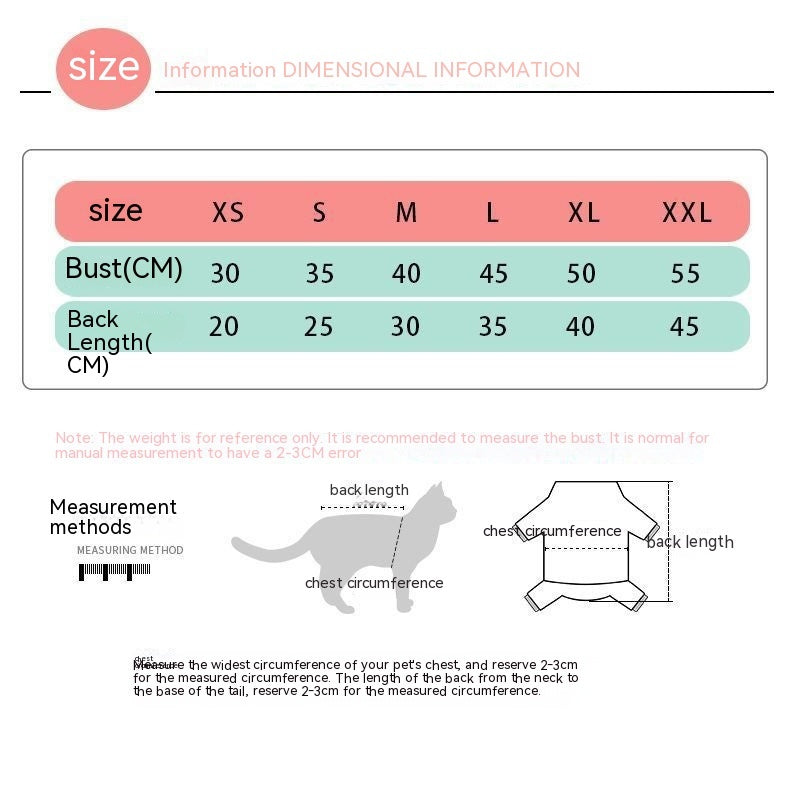 Cat Autumn & Winter Plush Clothes