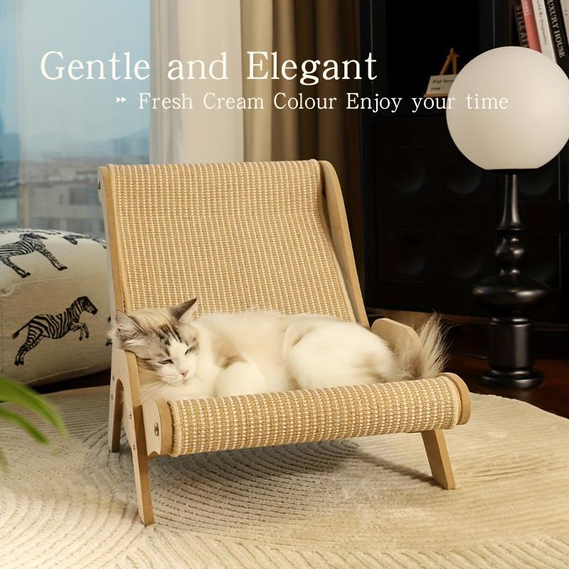 2-in-1 Cat Hammock & Scratching Post