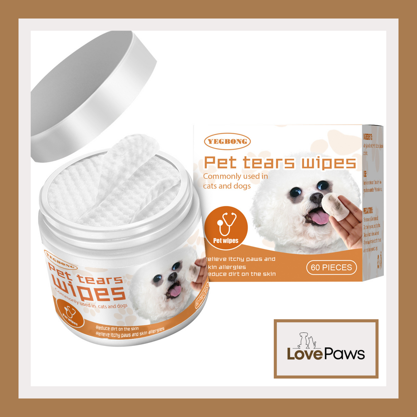Yegbong Pet Eye Wipes