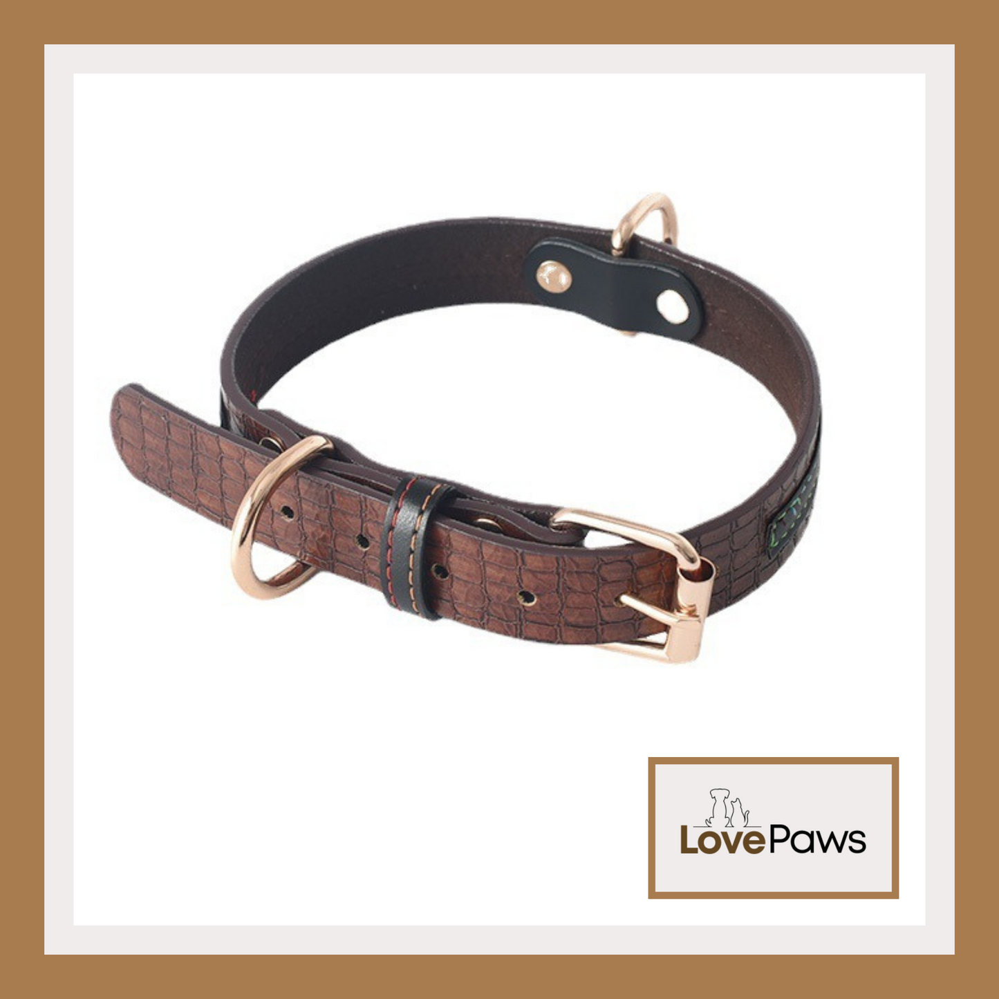 Leather Dog Collar & Leash Set