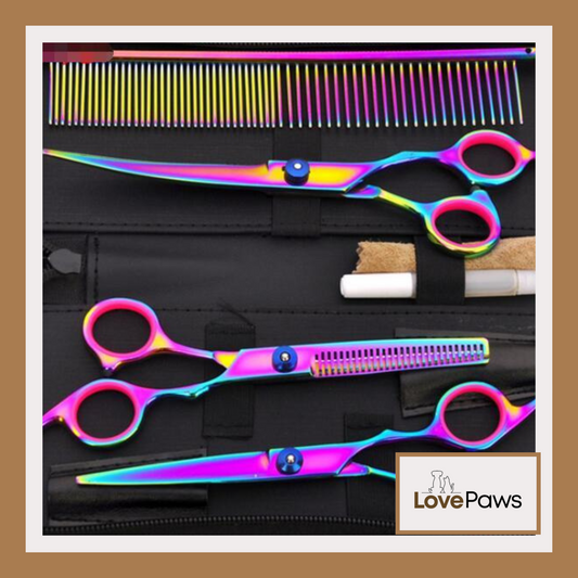 Professional Pet Grooming Scissors Set