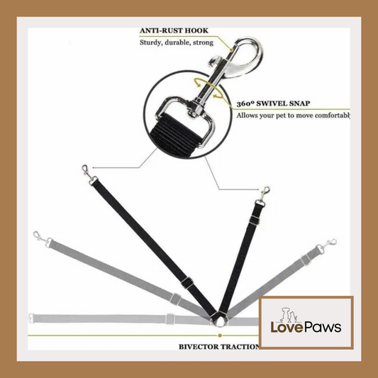 2-Pack Adjustable Pet Car Seatbelt