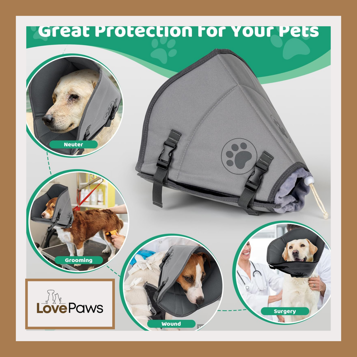 iFurffy Soft Dog Recovery Cone