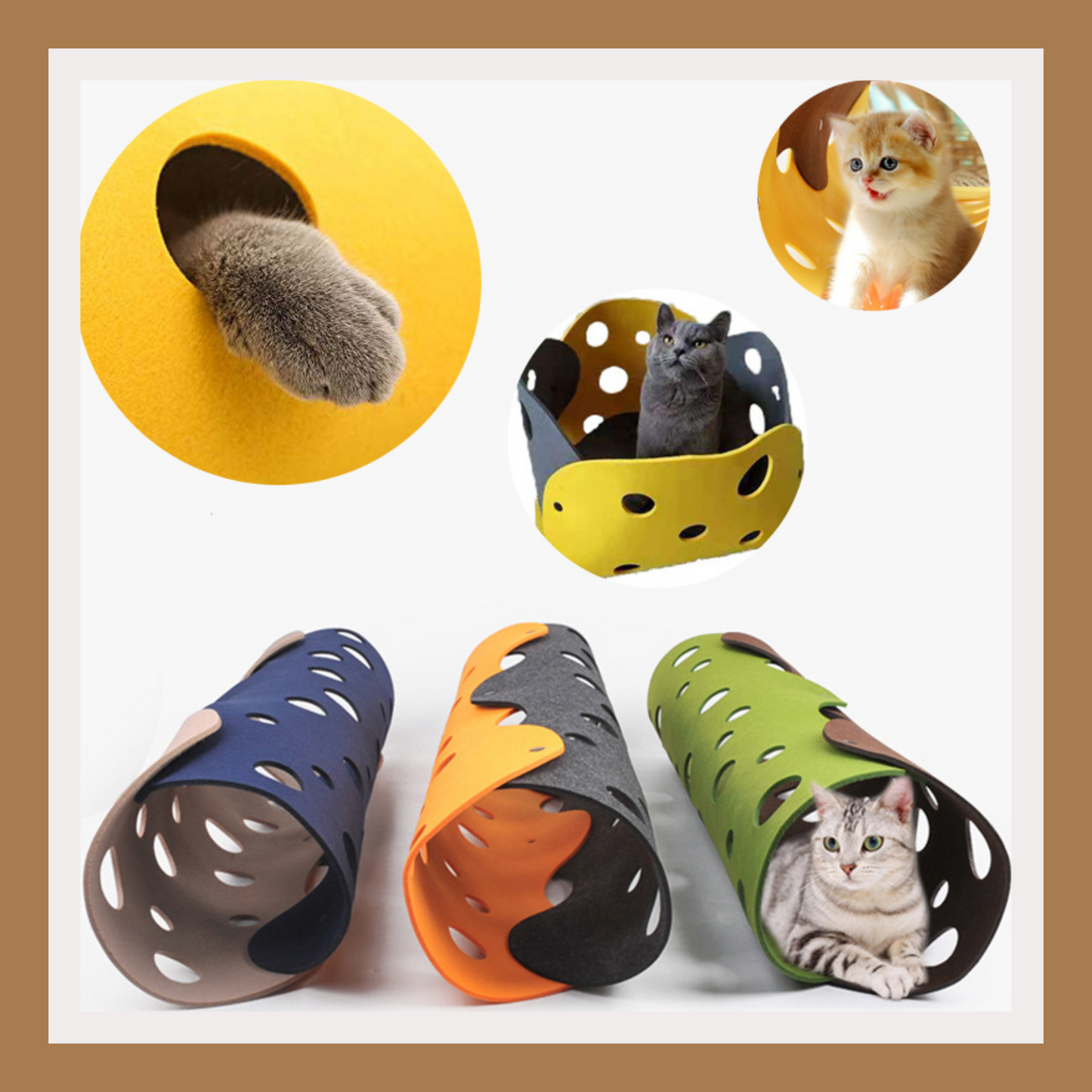 Collapsible Cat Tunnel House