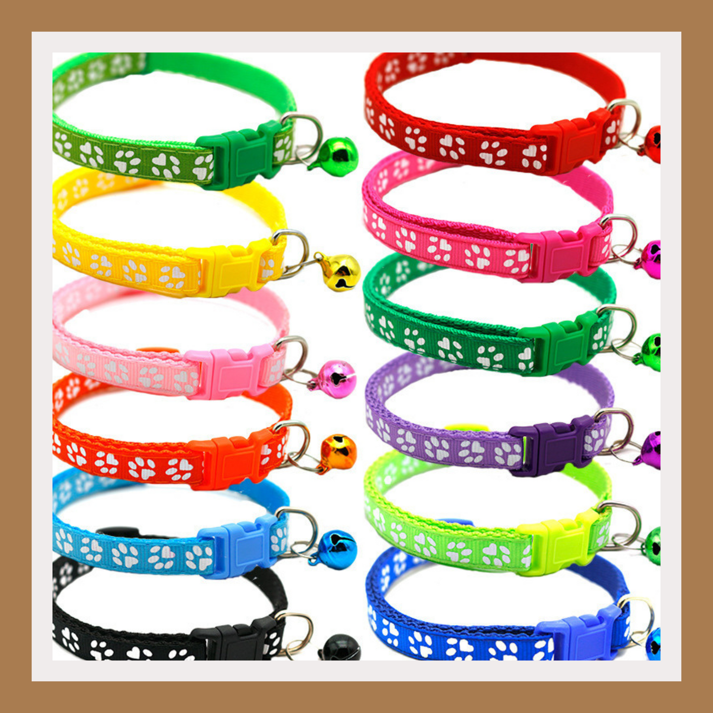 Adjustable Pet Collar with Bells