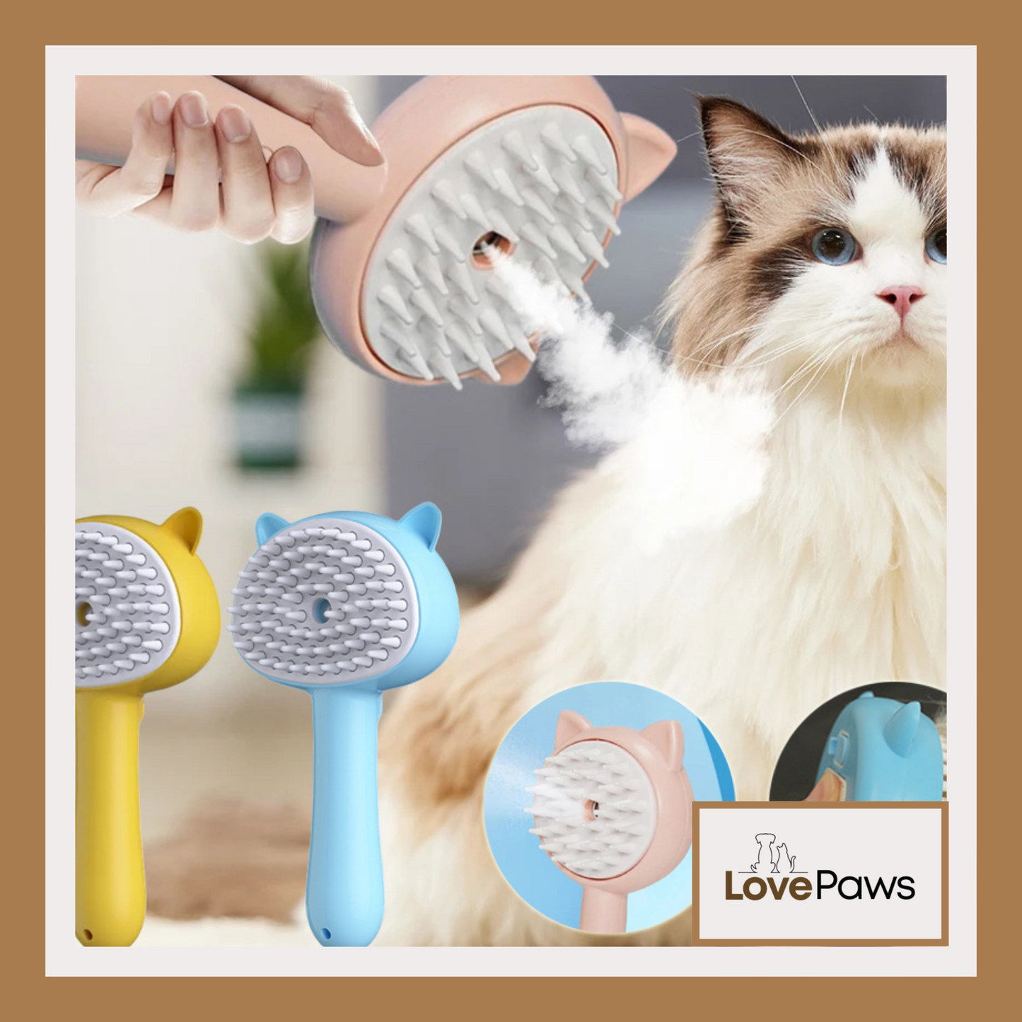 Hair Cleaning Brush with Mist