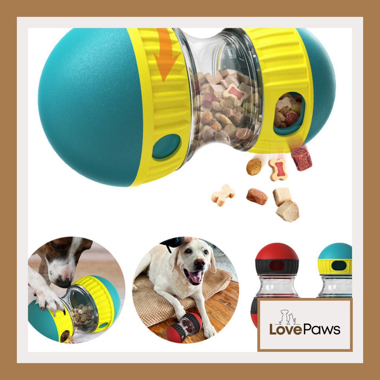 Interactive Food Dispensing Dog Toy