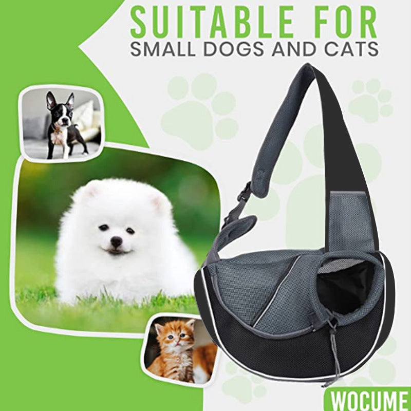 Crossbody Pet Carrier Bag for Small Dogs & Cats