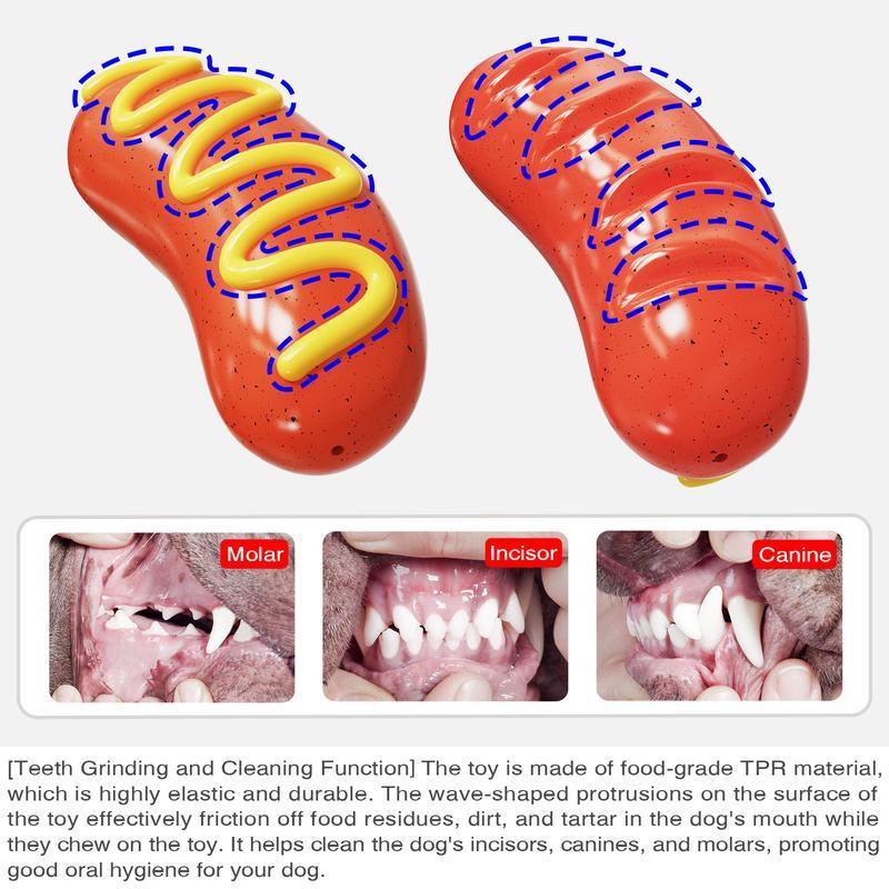 PPOKEl Hot Dog Chew Toy
