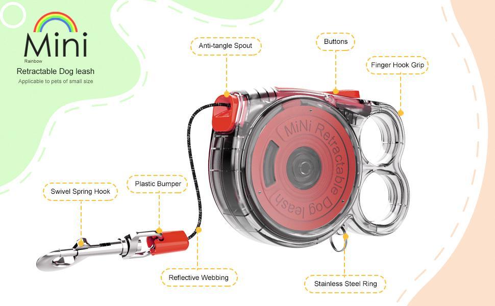 Mini Retractable Dog Leash