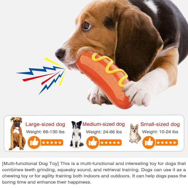 PPOKEl Hot Dog Chew Toy