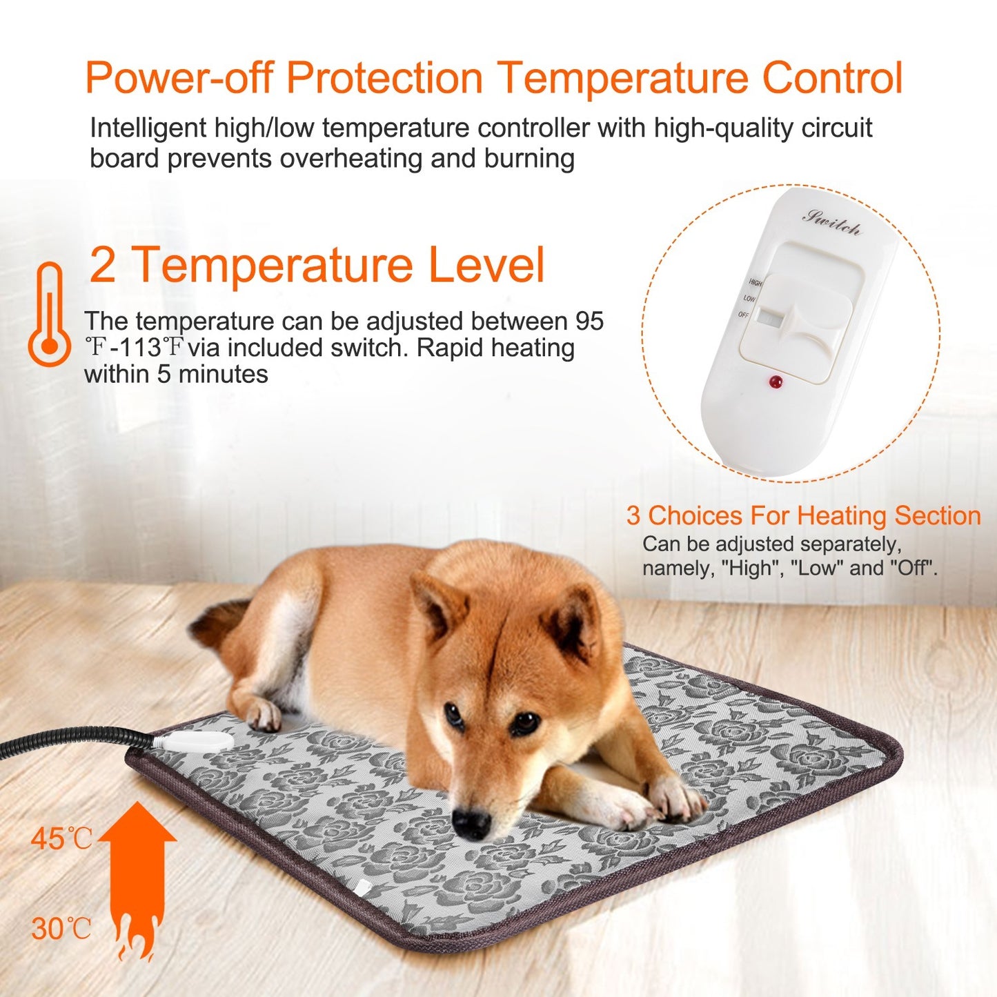 1Pc Pet Heating Pad