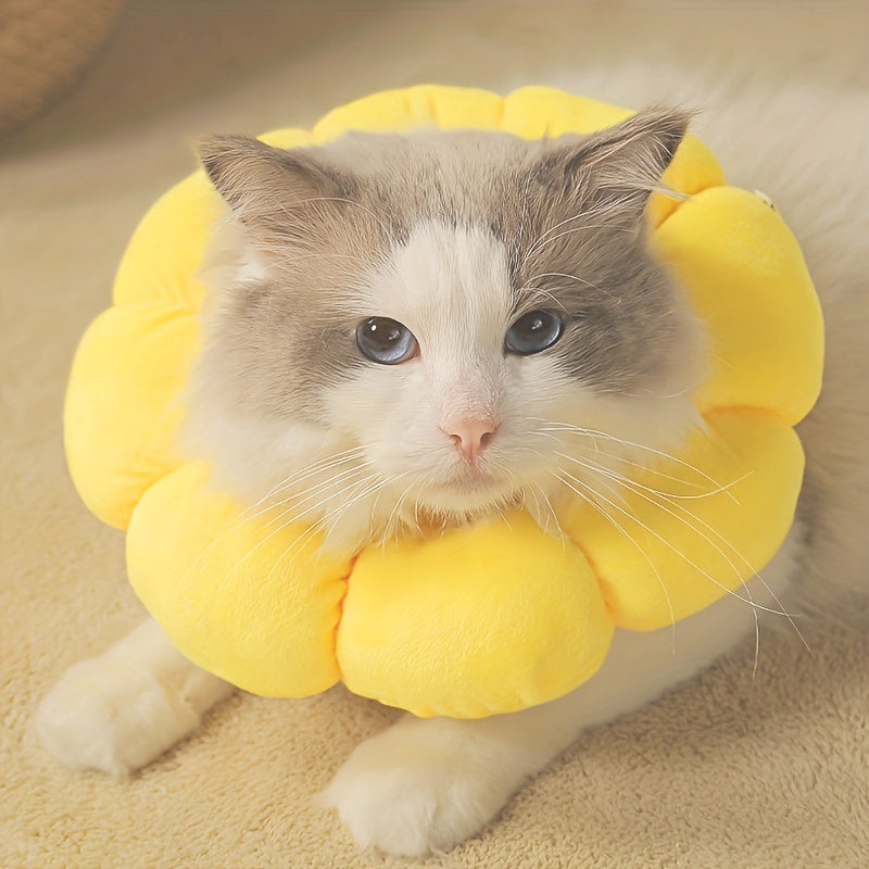Cute Sunflower Recovery Collar