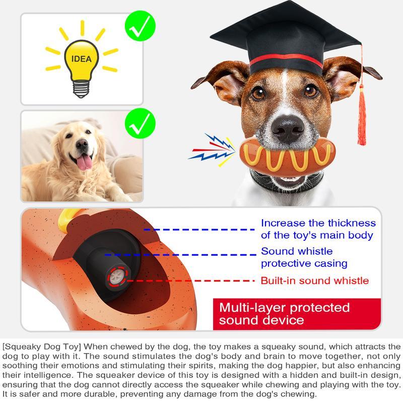 PPOKEl Hot Dog Chew Toy