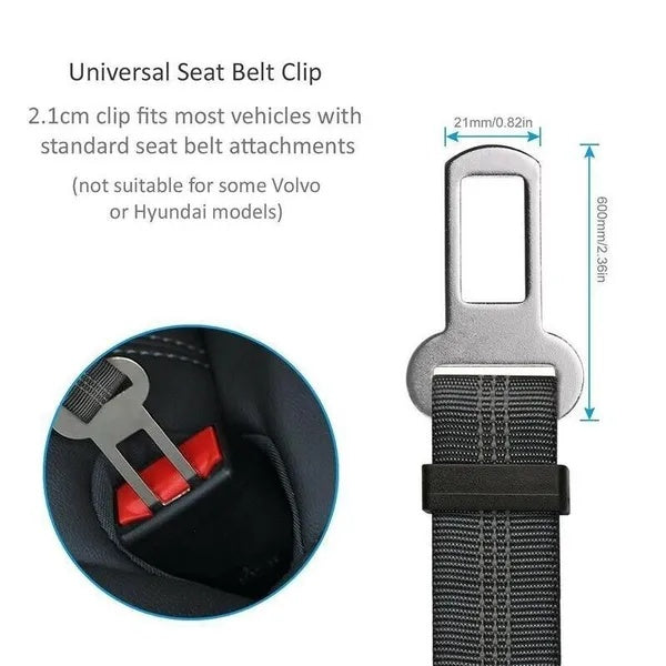 2-Pack Adjustable Pet Car Seatbelt